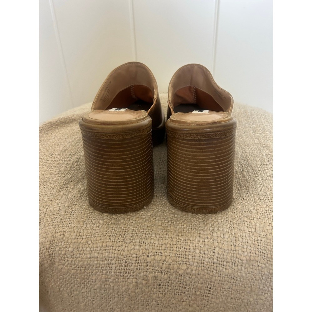 Steve Madden Tan Flirtie Block Heel Clogs Womens Size 7 - Picture 6 of 10